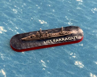 Farragut Class Destroyer - US Navy - 1:1800/2400 Scale - WWII Miniature