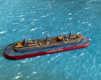 Oil Tanker (Type T2-SE-A1) - 1:1800 Scale - World War 2 Miniature