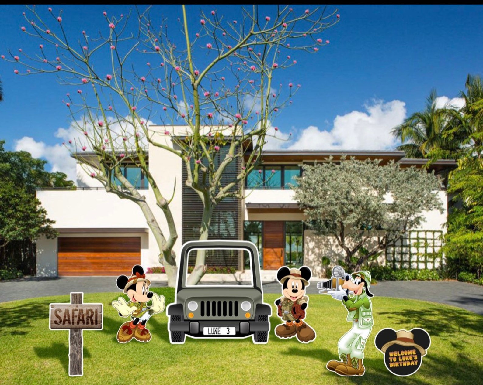 Safari Jeep Photo Booth Prop for Birthday Party Safari Etsy