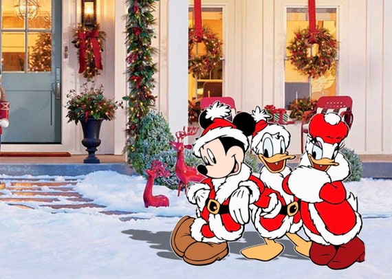 Mickey and minnie christmas outdoor decorations Clearance