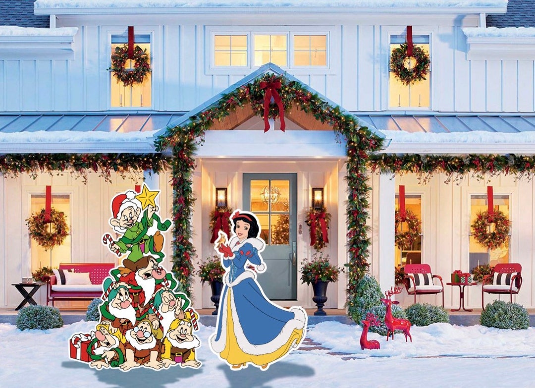 Snow White and the Seven Dwarfs Christmas Tree and Holiday Attire for