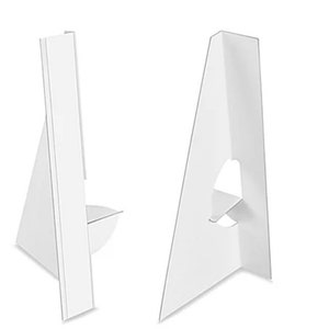 Easle back made from Corrugated plastic for INDOOR use only to stand up signs