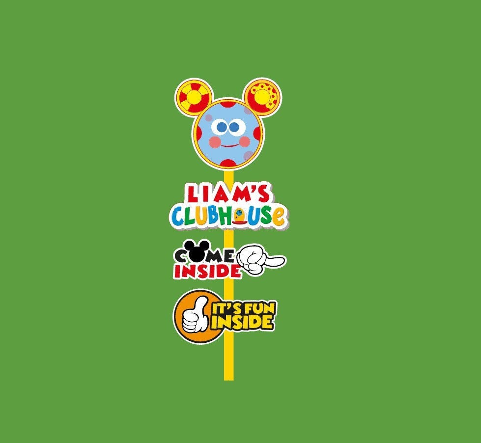 Mickey Mouse Clubhouse theme birthday |Mickey Minnie Donald Daisy Goofy Pluto Kids Birthday |Mickey Mouse Theme|| tootles| cut out yard sign