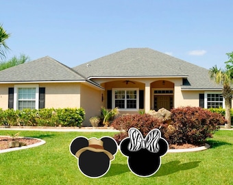 Safari Mickey and Minnie Mouse head personalized if needed