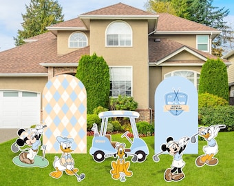 Disney Golf Party Set boy and girl options - Yard Signs, Backdrops, Props, and More!
