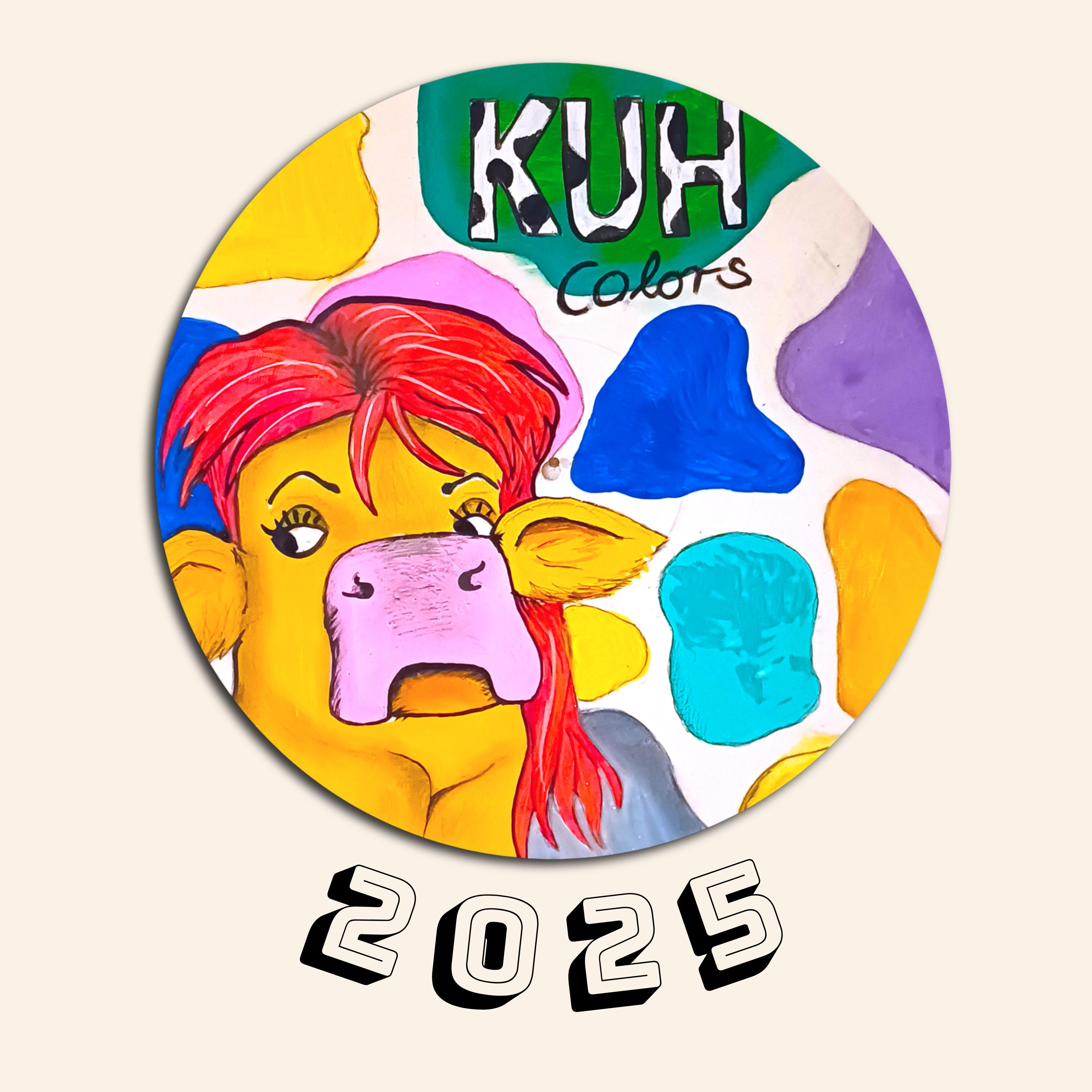 スパイラルカレンダー 牛のイラスト ピクチャービニール社製牛カレンダー「KUHカラーズ」2025年 - Etsy 日本