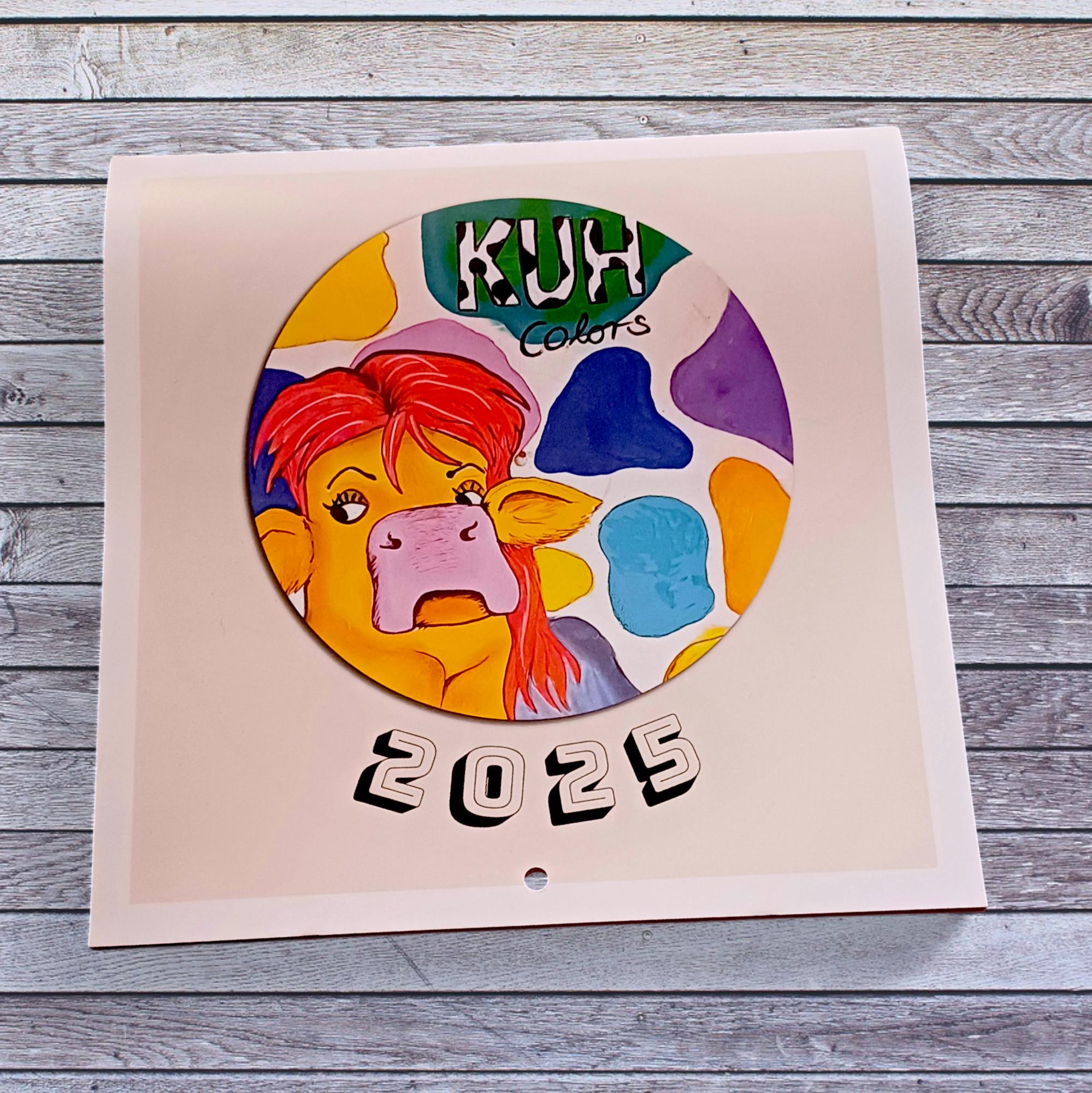 ピクチャービニール社製牛カレンダー「KUHカラーズ」2025年 - Etsy 日本