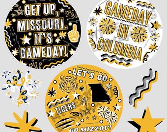 Missouri Buttons: Game-day (3in)