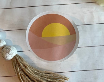 Circle Sunset Sticker