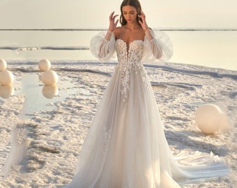 Boho Wedding Dress Etsy