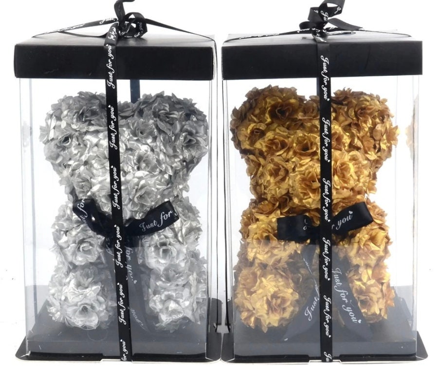 Rose Bear Flower Bears Wedding Flowers Teddy Bear Foam Etsy