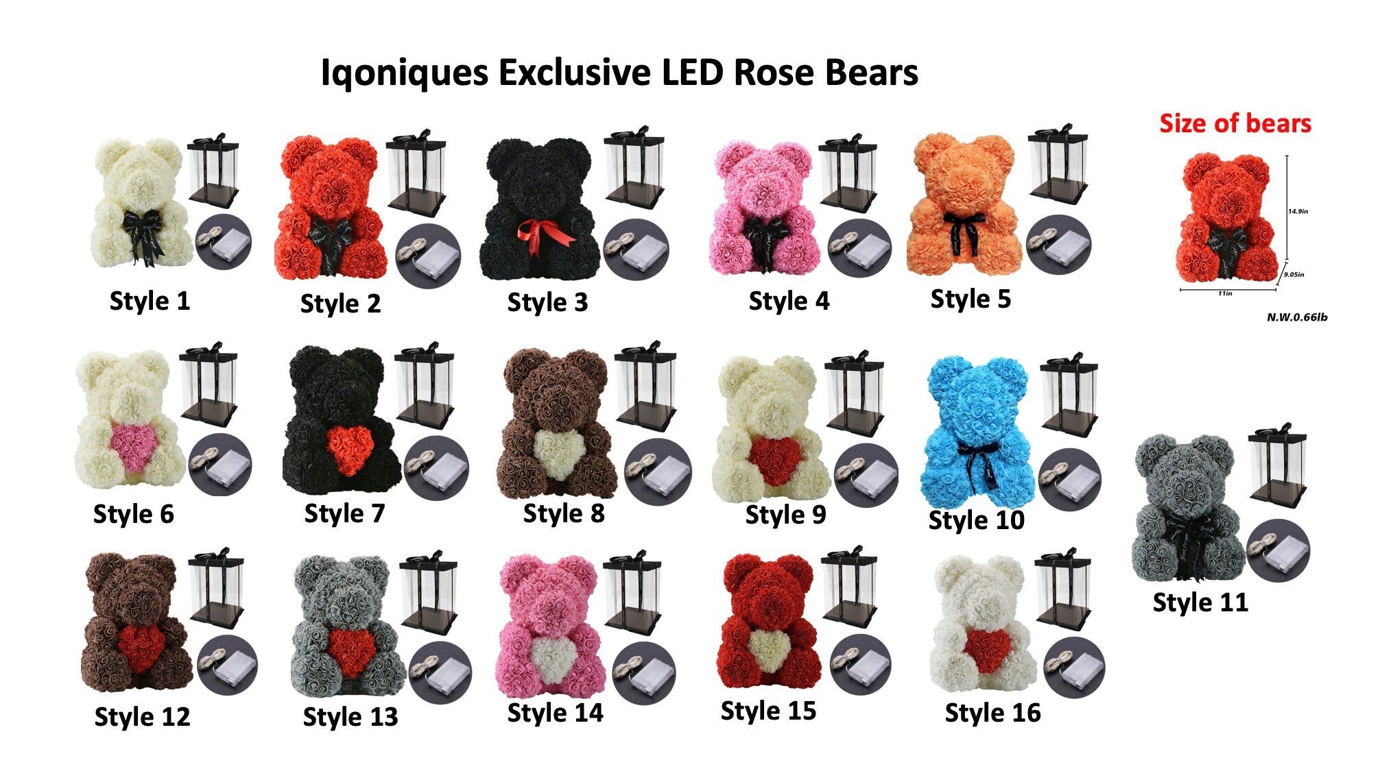 Rose Bear Flower Bears Wedding Flowers Teddy Bear Foam Etsy