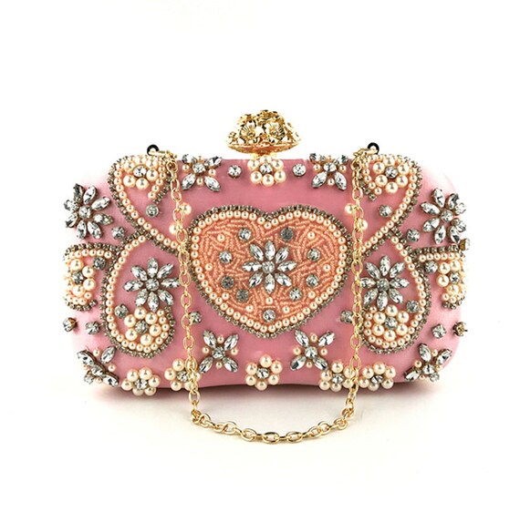 Luxury Crystal Evening Clutch Bags Various Designs Elegant Etsy