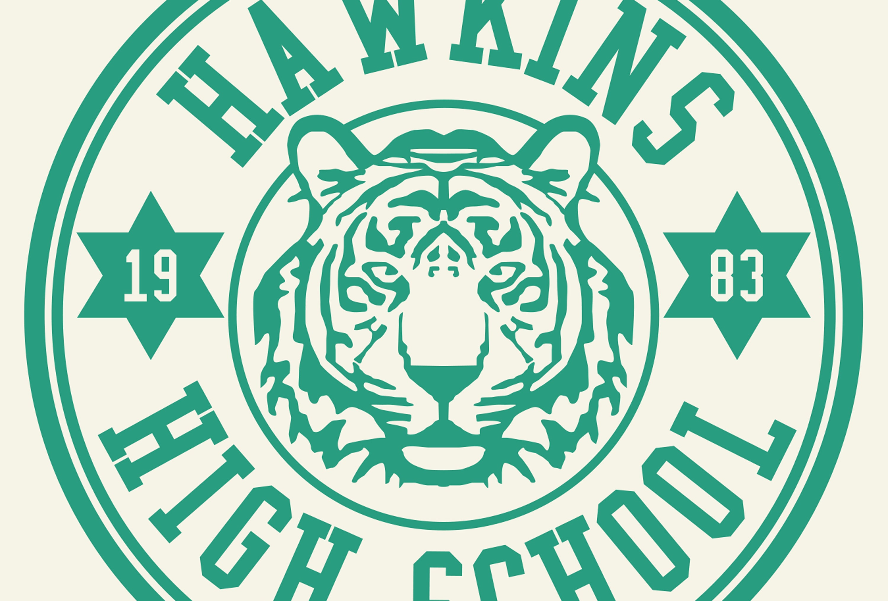 Stranger Things TV Poster Hawkins High Tiger Mascot the - Etsy UK