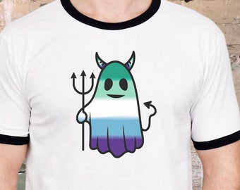 Camiseta del orgullo de los hombres gay, colores de la bandera mlm, hombres vincianos, bandera sutil del orgullo del hombre gay, regalo de novio del mes del orgullo LGBT, camisa queer, LGBTQ discreto