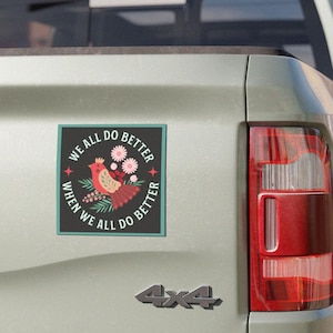 Liberal Car Magnet, Democrat, Positive Message Magnet, Human Rights Magnet, Civil Rights Car Decal, Democracy Car Magnets, Wellstone Quote
