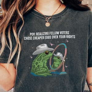 Subtle Trans Pride Comfort Colors Shirt, LGBTQ Pride T-Shirt, Transgender Political TShirt, Trans Men, Trans Women, LGBT Frog Tee, Queer T