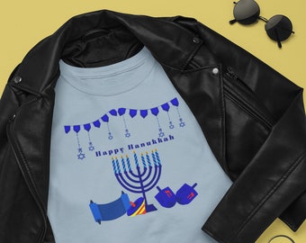 Hanukkah Shirt, Chanukkah Shirt, Festival of Lights, Hanukkah Gift, Chanukkah Gift, Woman's Hanukkah Tee, Plus Size Shirt, Gift for Her