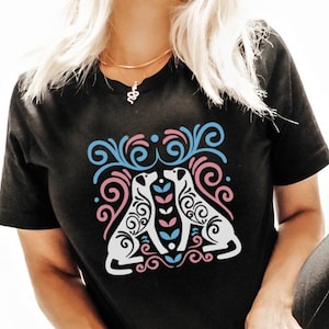 Subtle Trans Shirt, Cute Trans Pride T-Shirt, Subtle Pride Month March, Adult Gender Neutral, Discreet LGBTQ Tee, FtM, MtF, LGBT TShirt