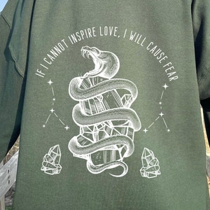 Goblincore Clothing, Goblincore Hoodie, Goblincore Shirt, Dark Academia Hoodie, Mystical Hoodie, Image on Back Only, Goth Hoodie, Emo Hoodie