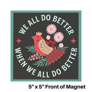 Liberal Car Magnet, Democrat, Positive Message Magnet, Human Rights Magnet, Civil Rights Car Decal, Democracy Car Magnets, Wellstone Quote bild 3
