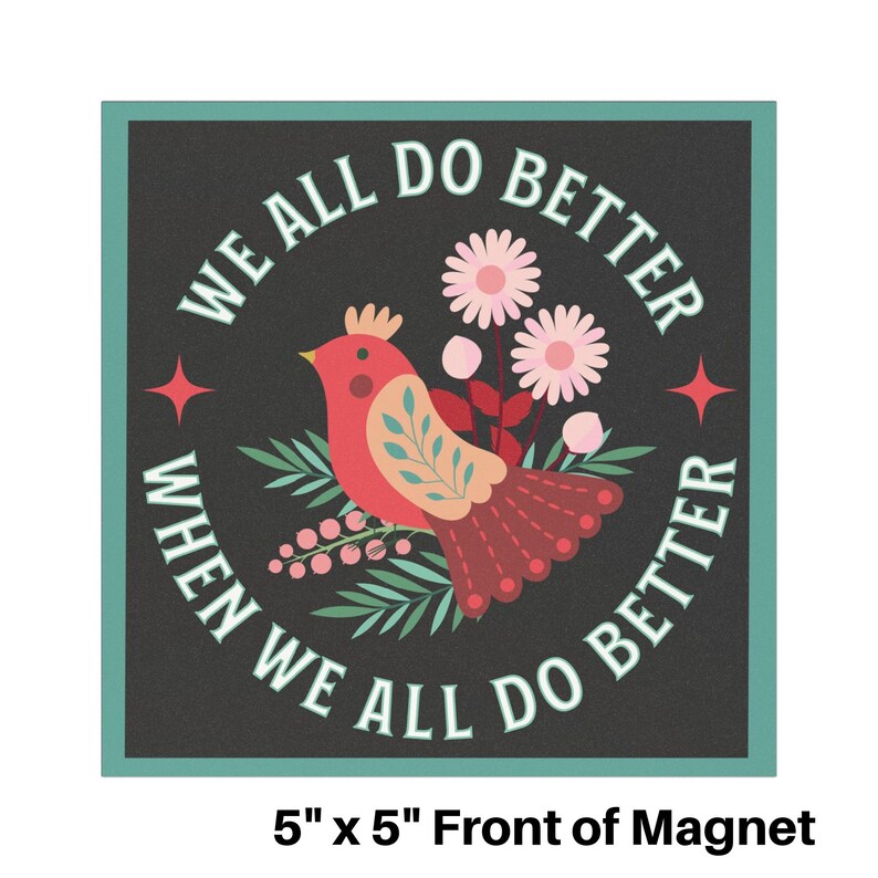 Liberal Car Magnet, Democrat, Positive Message Magnet, Human Rights Magnet, Civil Rights Car Decal, Democracy Car Magnets, Wellstone Quote bild 3