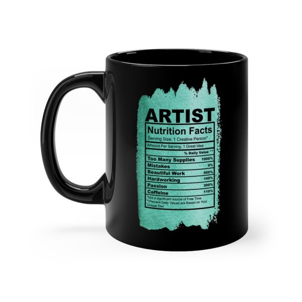 Artist Mug, Artist Sign, Artist Ingredients, Artist Funny Mug, Artist Birthday Gift, Artist Christmas Gift, Funny Mug, Horoscope Mug