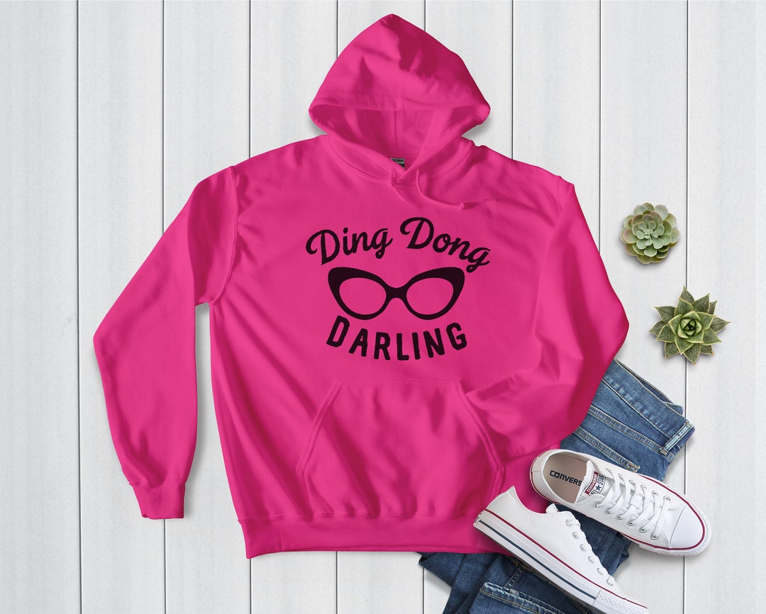 Ding Dong Darling Glow up Fan Hoodie, Make up Artist Gift, Val Garland