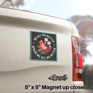 Liberal Car Magnet, Democrat, Positive Message Magnet, Human Rights Magnet, Civil Rights Car Decal, Democracy Car Magnets, Wellstone Quote bild 2