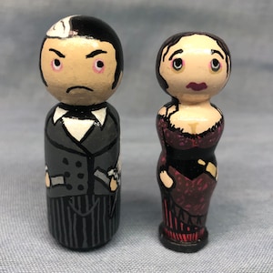Sweeny Todd Peg Doll Set, Custom Painted
