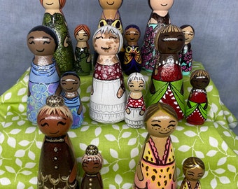 Peg Doll Garden Fairies Original Characters Nature Fairies