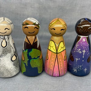 Celestial Peg Doll Set