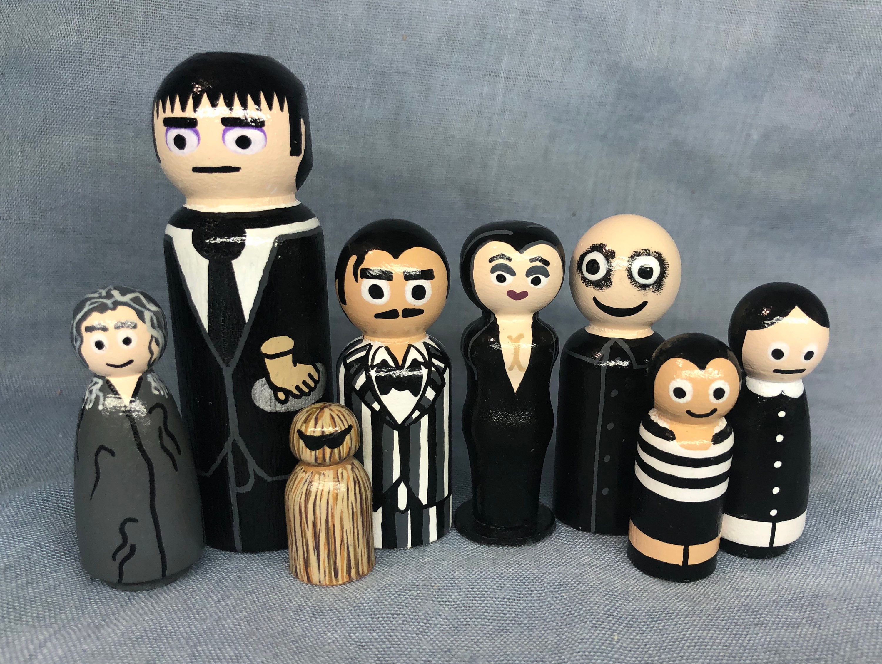 6pcs / set mercredi Addams Family Action Figure Jouet Cadeau pour