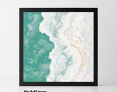 Beach Shore Ocean Marine Cross-Stitch PDF Pattern Instant Digital Download Embroidery Needlecraft Cross Stitch Design 8x8 quot Frame Square