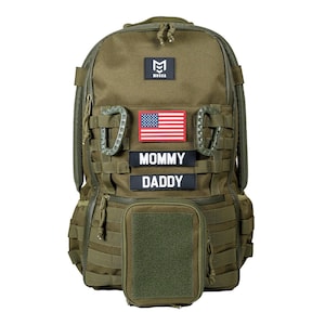 Sac à dos sac à langer pour papa, style militaire tactique, sac à dos pour homme avec tapis à langer tactique, avec sac à main pour accessoires tactiques