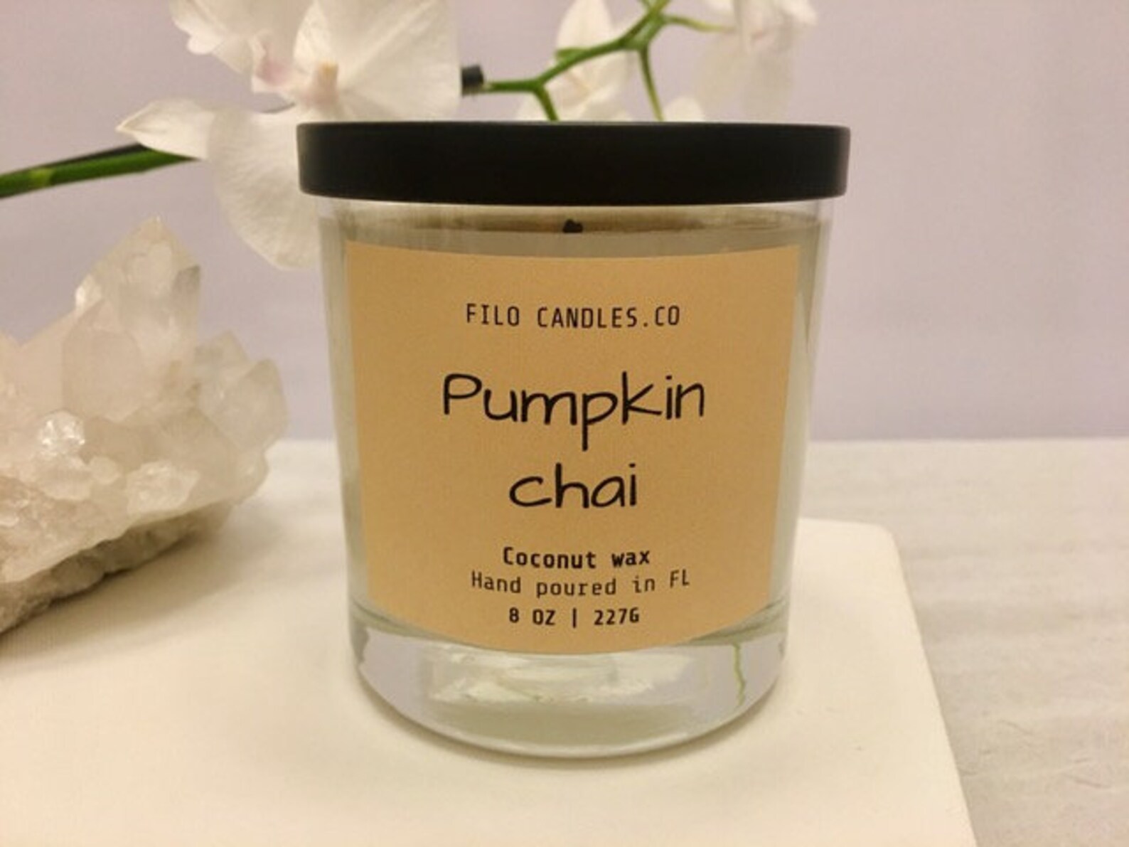 Pumpkin Chai Candle Coconut Wax Candle Fall Scented Candle Etsy