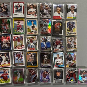 Cartes de baseball des Diamondbacks de l'Arizona - Sac de 30 cartes des années 1990 à nos jours