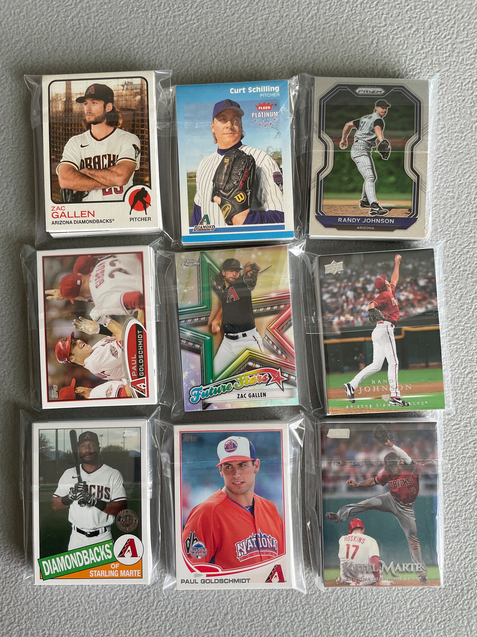 Arizona Diamondbacks Baseball Cards Grab Bag of 30 Cards Etsy