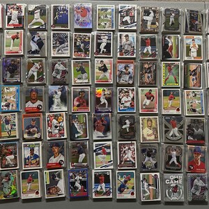 Cartes de baseball des Cleveland Guardians - Sachet de 30 cartes des années 80 à nos jours