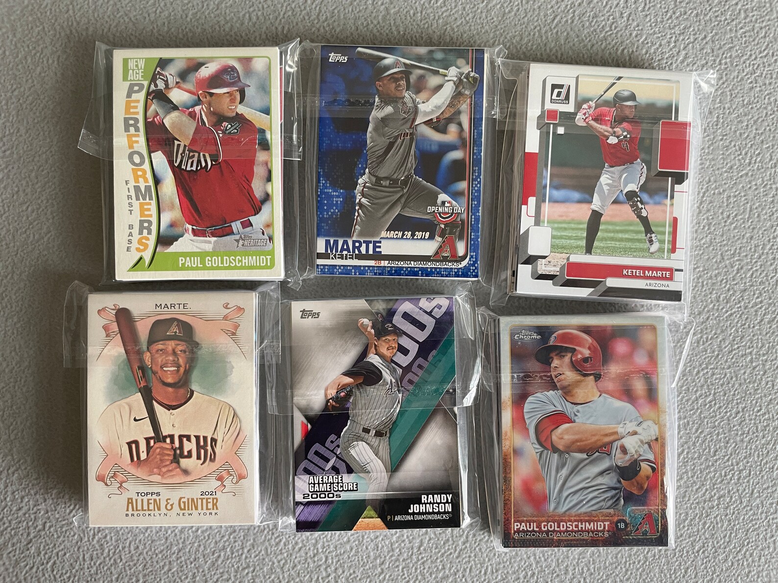 Arizona Diamondbacks Baseball Cards Grab Bag of 30 Cards Etsy
