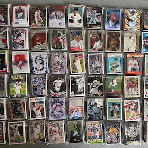 Cartes de baseball des Red Sox de Boston - Sac de 30 cartes des années 80 à aujourd'hui