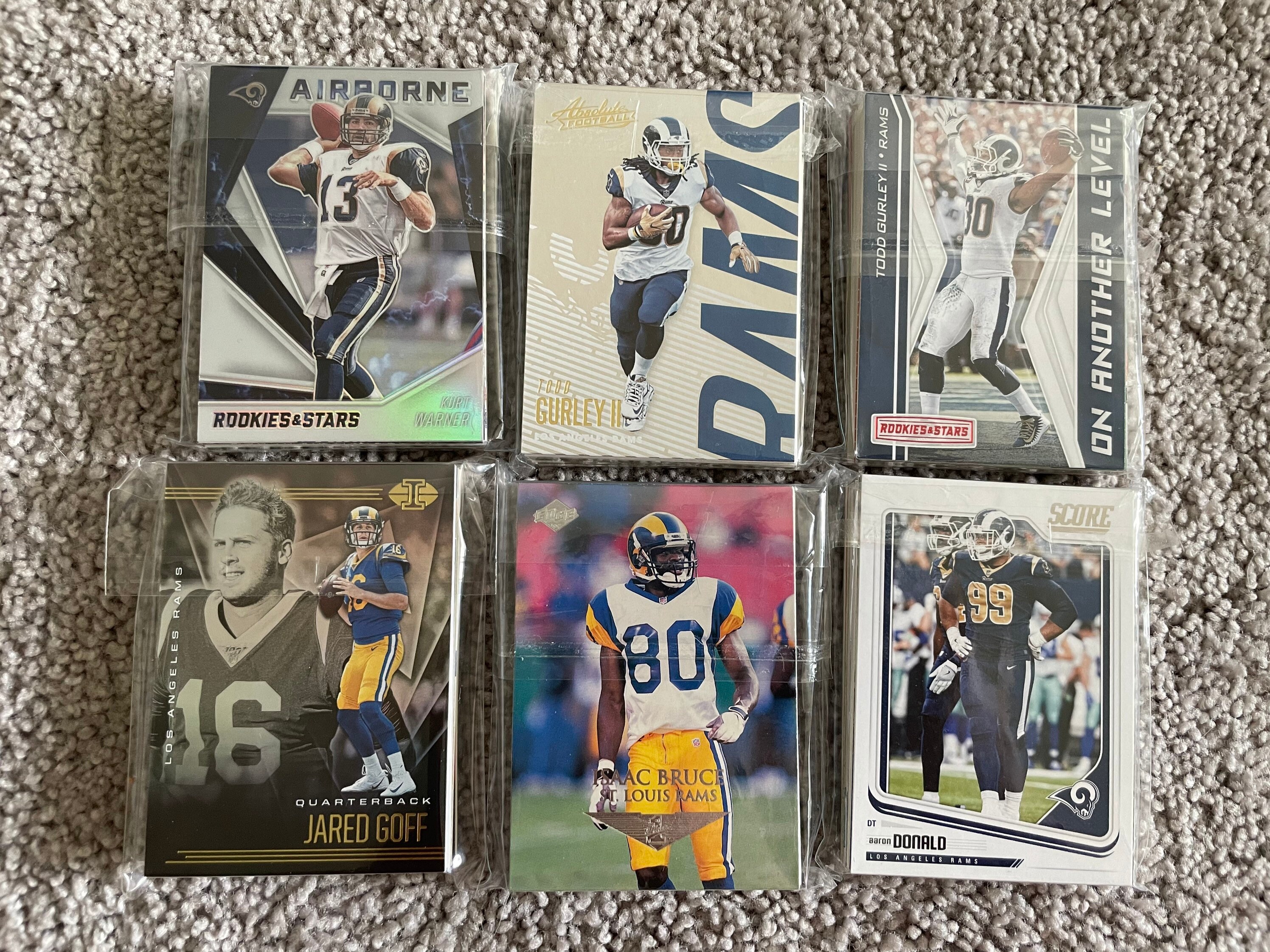Los Angeles Rams Football Cards Grab Bag of 30 Cards from Etsy