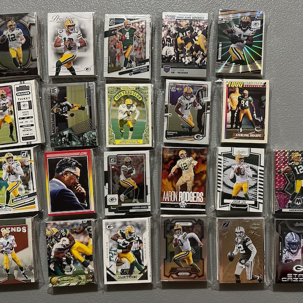 Green Bay Packers Football Cards - Grab Bag of 30 Cards from 1980s-Today
