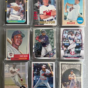 Minnesota Twins Baseball Cards - Grab Bag of 30 Cards from the 1980s-Today 画像 6