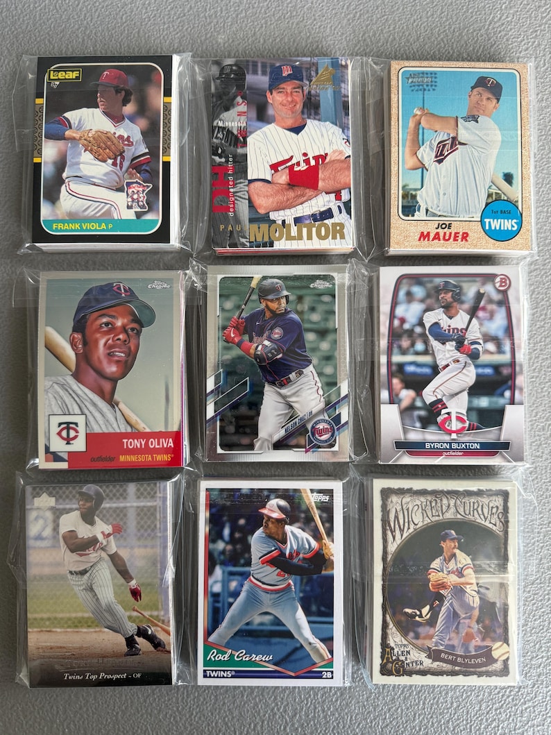 Minnesota Twins Baseball Cards - Grab Bag of 30 Cards from the 1980s-Today 画像 6