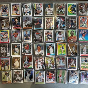 Cartes de baseball des Astros de Houston - Sac de 30 cartes des années 80 à nos jours