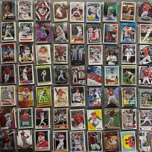 Cartes de baseball des Los Angeles Angels - Sachet de 30 cartes des années 80 à nos jours