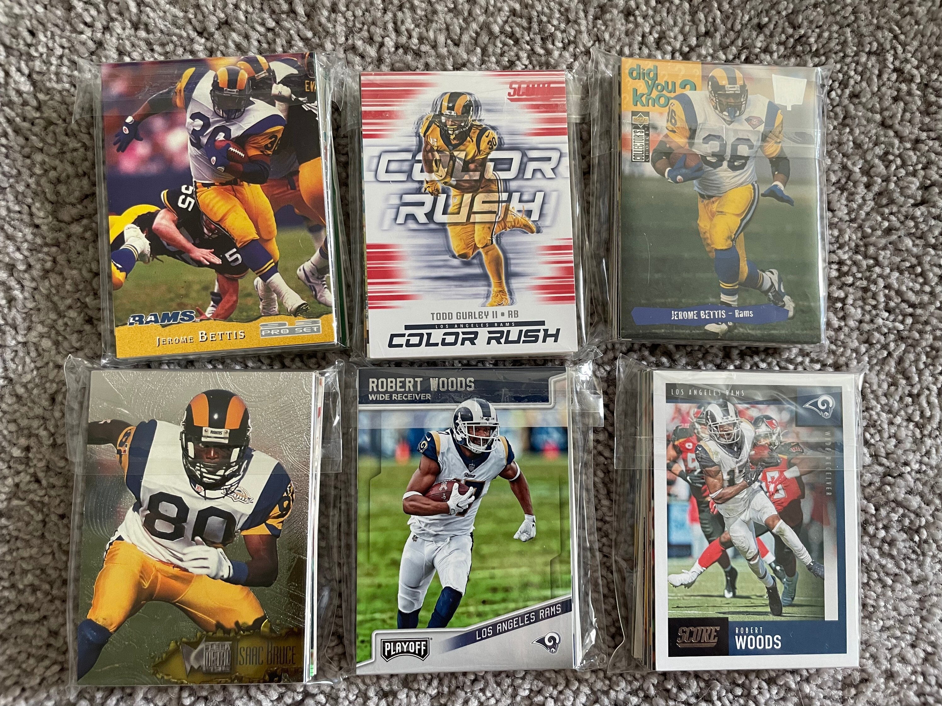 Los Angeles Rams Football Cards Grab Bag of 30 Cards from Etsy