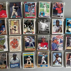 Cartes de baseball des Expos de Montréal - Sachet de 30 cartes des années 1980 à nos jours