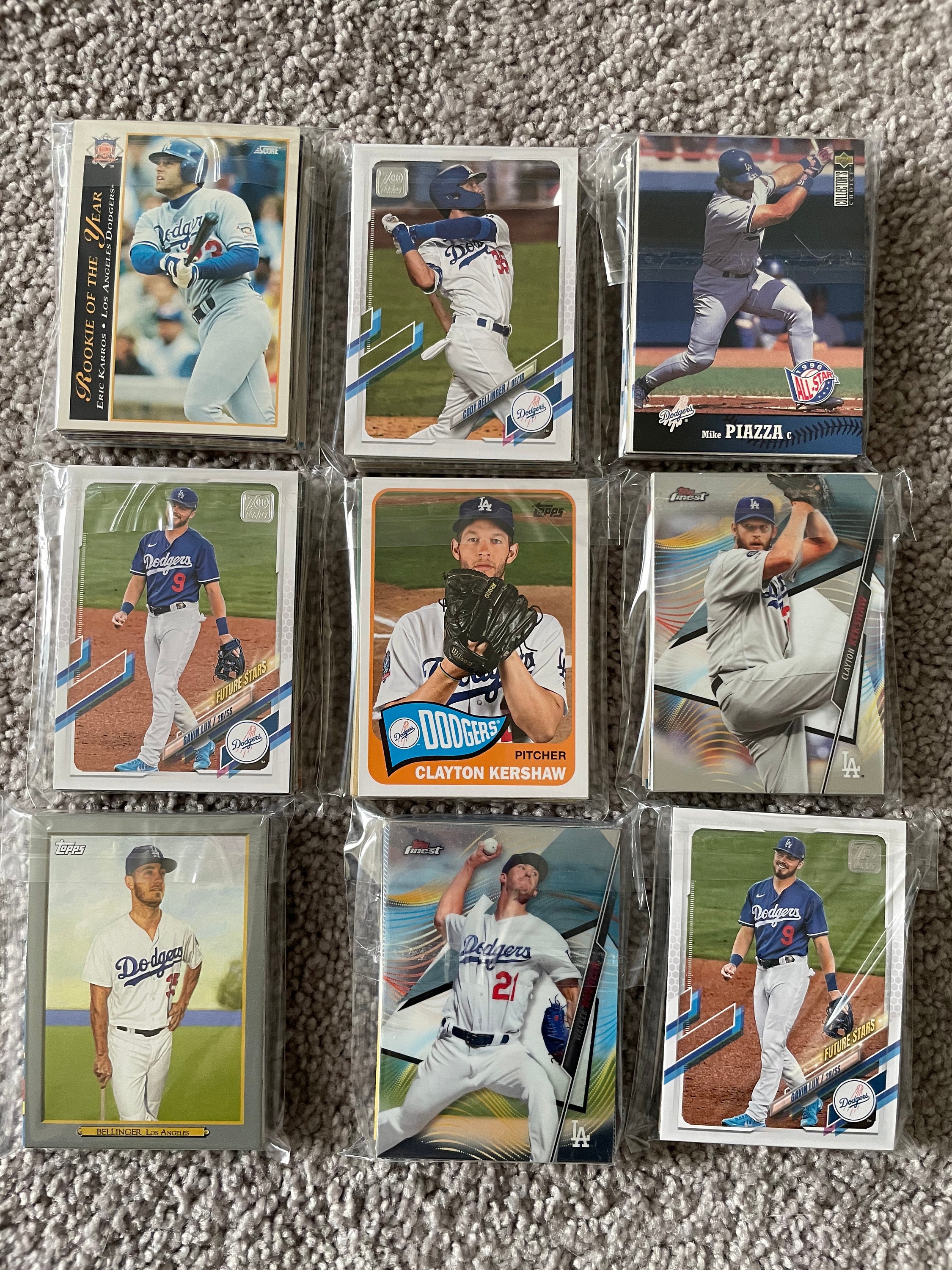 Los Angeles Dodgers Baseball Cards Grab Bag of 30 Cards from Etsy